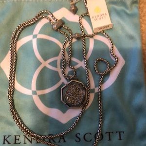 Kendra Scott Platinum Silver Drusy